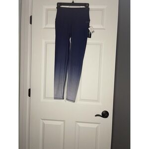 Ar-33  Alpha High Waist Ocean Fade Leggings Compression Small Blue Nwt